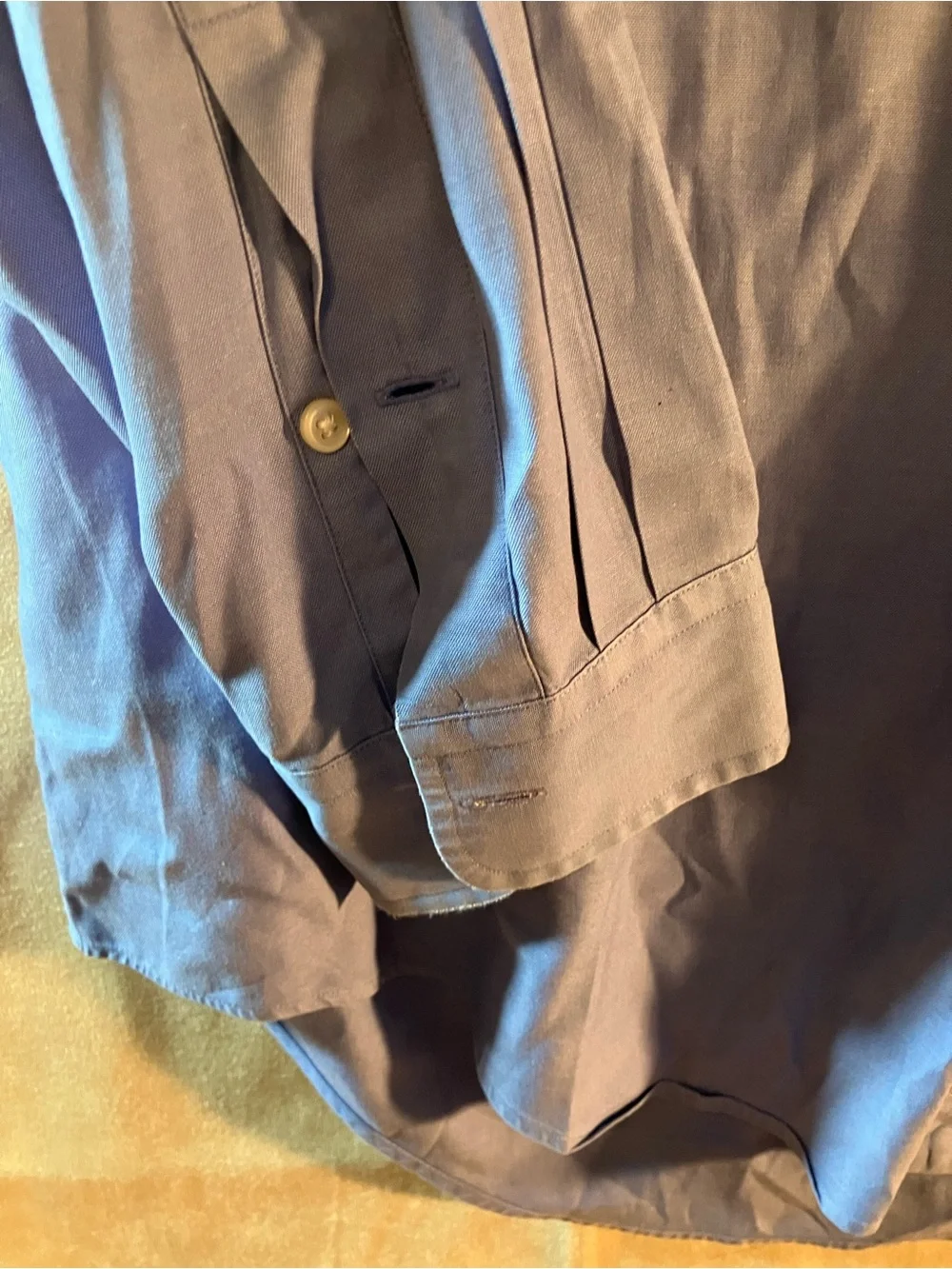 Polo Ralph Lauren Yarmouth Oxford Shirt Mens 16-33 Blue Flesh Pony Long Sleeve
